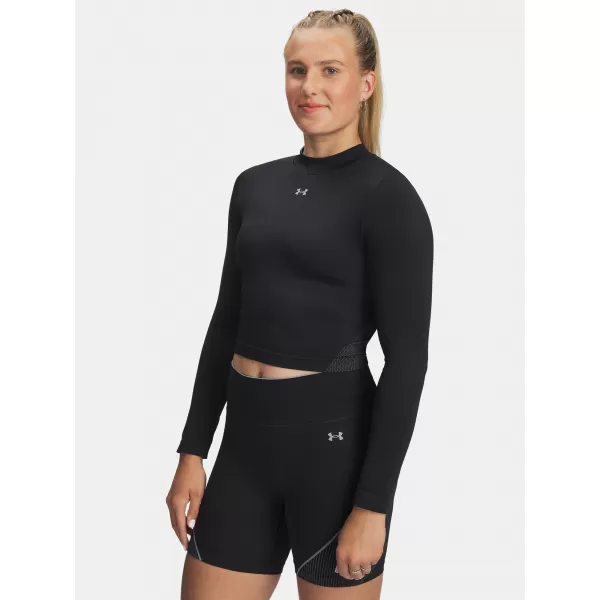  Damen-T-Shirt UNDER ARMOUR VANISH SEAMLESS LS 6000645-004 SCHWARZ 