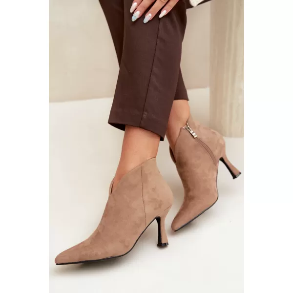  Damen-Stiefeletten BOTO D-219 KHAKI 
