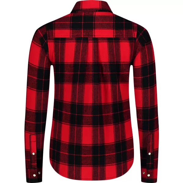  Flanellhemd für Damen NORDBLANC WILLOW NBSSL8371 ROT 
