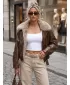 Damenjacke DSTREET TY5708 BRAUN
