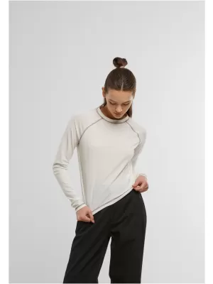 Damen-T-Shirt URBAN CLASSICS TB7730 CREMEFARBEN