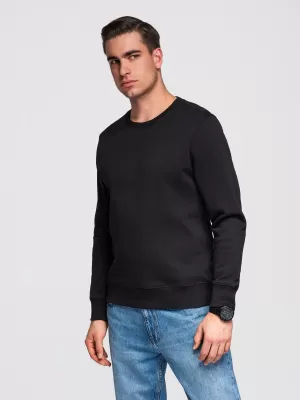 Herren-Sweatshirt OMBRE OM-SSBN-0271 SCHWARZ