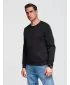 Herren-Sweatshirt OMBRE OM-SSBN-0271 SCHWARZ