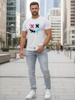 Herren-T-Shirt DSTREET NX5100R-WH WEIß