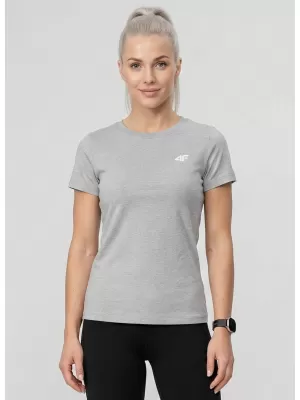 Damen-T-Shirt 4F WMM00TTSHF3306 KALTE HELLGRAUE MELANGE