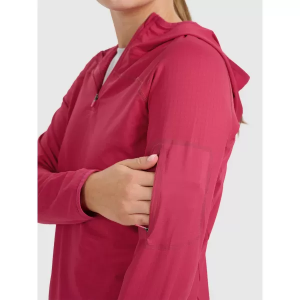  Funktions-Sweatshirt für Damen 4F WAW25TFSWF591 DUNKELROSA 