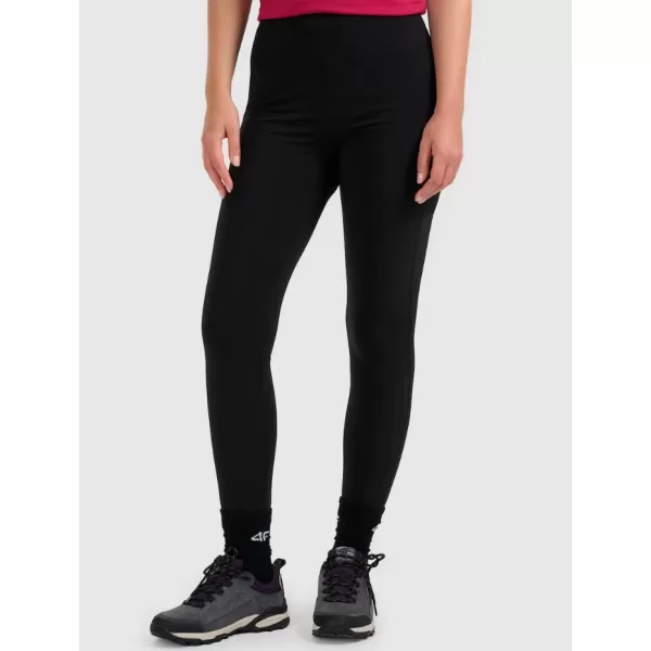  Leggings für Damen 4F WAW25TFTIF373 TIEFSCHWARZ 
