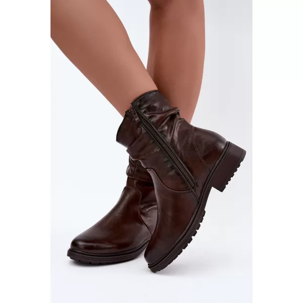  Damen-Stiefeletten BOTO ASA295-1 BRAUN 