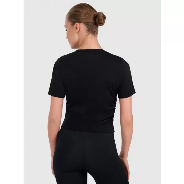  Funktions-T-Shirt für Damen 4F WAW25TFLOF433 TIEFSCHWARZ 
