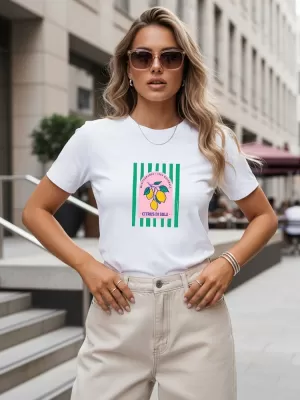 Damen-T-Shirt DSTREET NX8039RY-WH WEIß