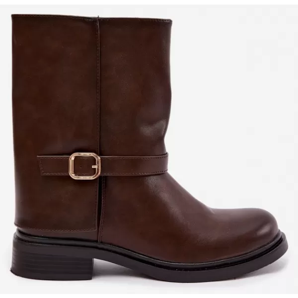  Damen-Stiefeletten BOTO 5859 BRAUN 