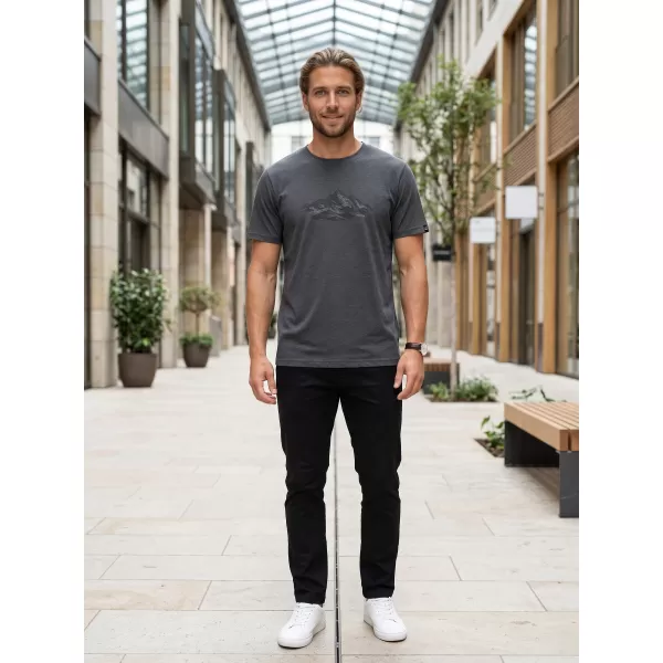  Funktions-T-Shirt für Herren ALPINE PRO GREM 3 DUNKLE, ECHTE GRAUE PC-VARIANTE 