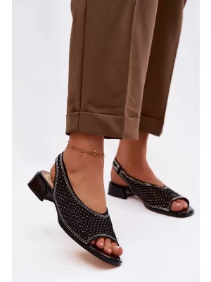 Damensandalen D&A CR61-3131 SCHWARZ