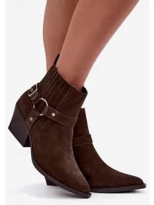 Damen-Stiefeletten BOTO NC1360K BRAUN