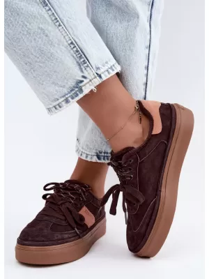 Damen-Sneaker BIG STAR SHOES UU274770 BRAUNE/BEIGE SCHATTEN