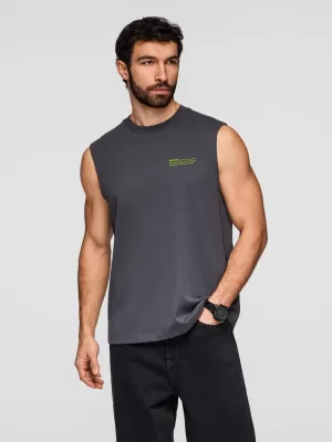 Herren-T-Shirt OMBRE OM-TSTT-0243 GRAPHIT