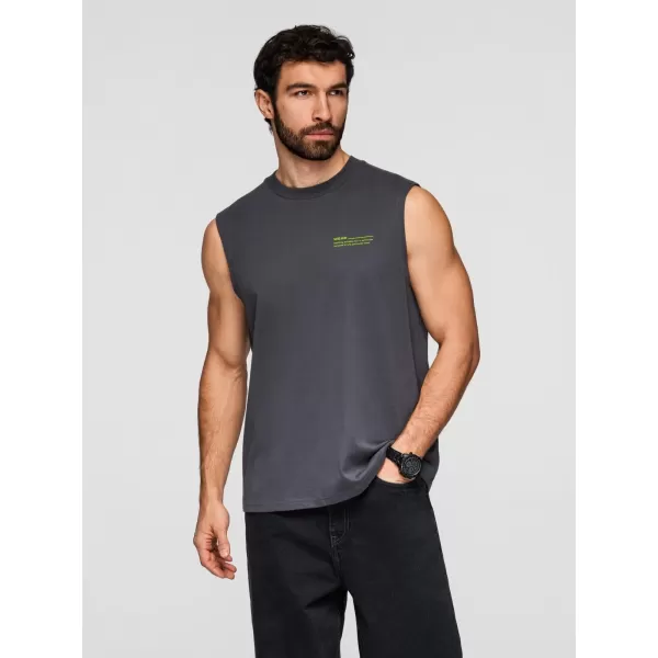  Herren-T-Shirt OMBRE OM-TSTT-0243 GRAPHIT 
