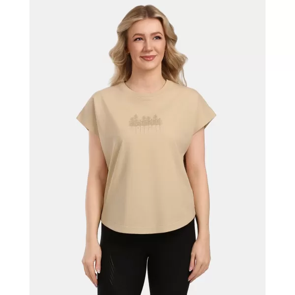  Damen-T-Shirt KILPI NELLIM-W 1L0351KI BEIGE 
