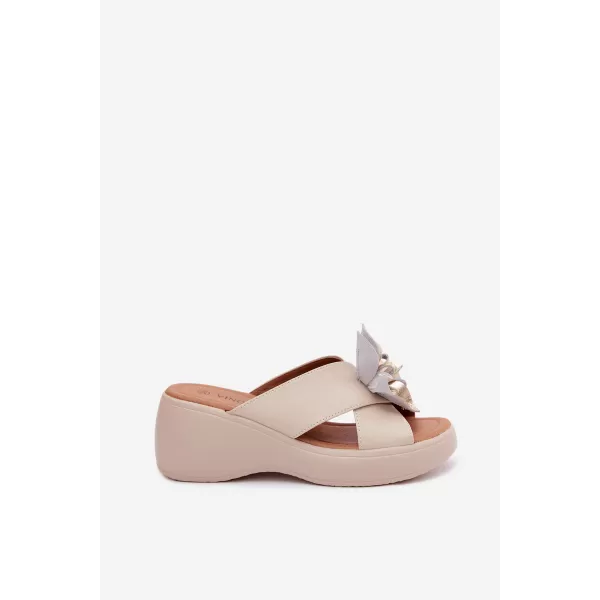  Damenhausschuhe VINCEZA 41511 BEIGE 