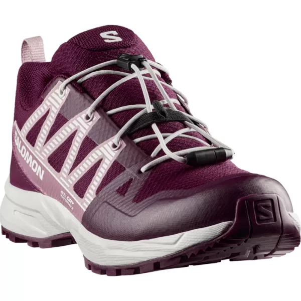  Kinderschuhe SALOMON OUTSCAPE WATERPROOF L49212600 WINTERBLÜTE/MORGENDÄMMERUNG ROSA/WEIß 