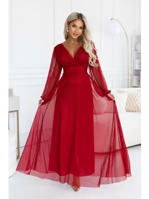 Kleid NUMOCO 684-1 HELLES BURGUNDERROT