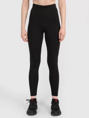 Leggings für Damen 4F WMM00TTIGF296 TIEFSCHWARZ