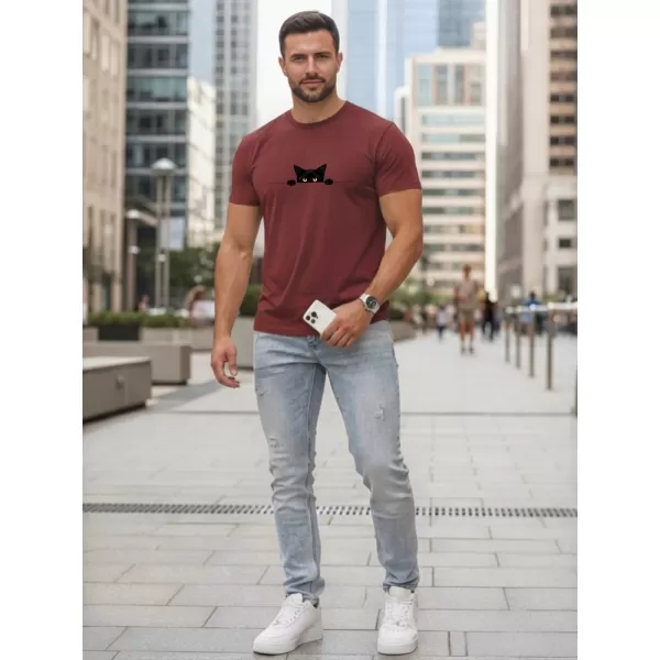  Herren-T-Shirt DSTREET NX5102R-BU BURGUND 