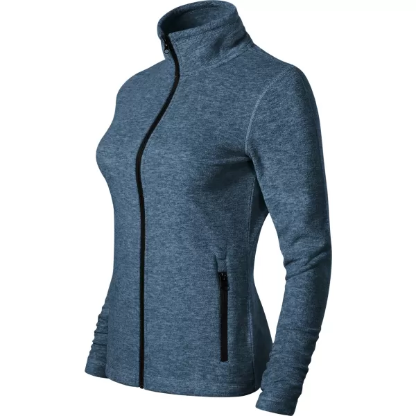  Damen-Sweatshirt aus Microfleece MALFINI FACTOR 853 DUNKLE DENIM-HIGHLIGHTS 