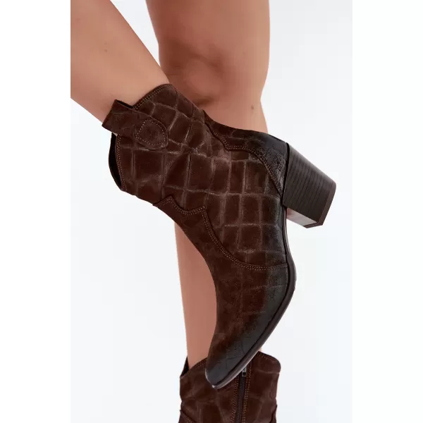  Cowboystiefel für Damen ZAZOO 1998 SCHOKOLADE 