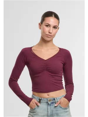 Damen-T-Shirt URBAN CLASSICS TB7729-01151 KIRSCHE