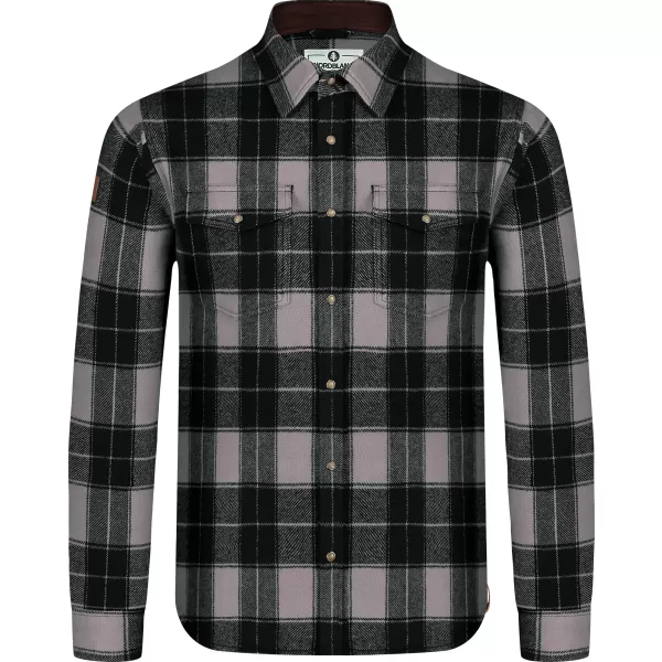 Herren-Flanellhemd NORDBLANC FEN NBSSM8369 GRAU 