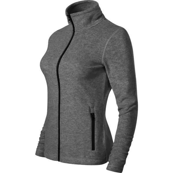  Damen-Sweatshirt aus Microfleece MALFINI FACTOR 853 SCHWARZES HIGHLIGHT 