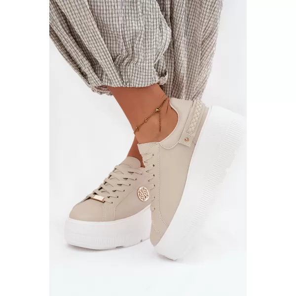 Damen-Sneaker D&A LR61-7095 BEIGE 