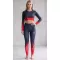 Premium-Leggings für Damen (neue Größen) ALTISPORT VOJ/ALW109LEG05 ROT-SCHWARZ
