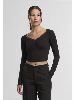 Damen-T-Shirt URBAN CLASSICS TB7729-00007 SCHWARZ