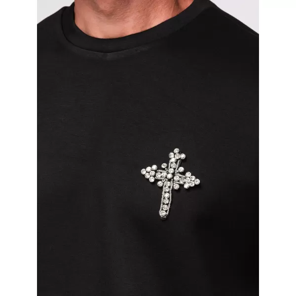  Herren-Sweatshirt OMBRE OM-SSNZ-0271 SCHWARZ 