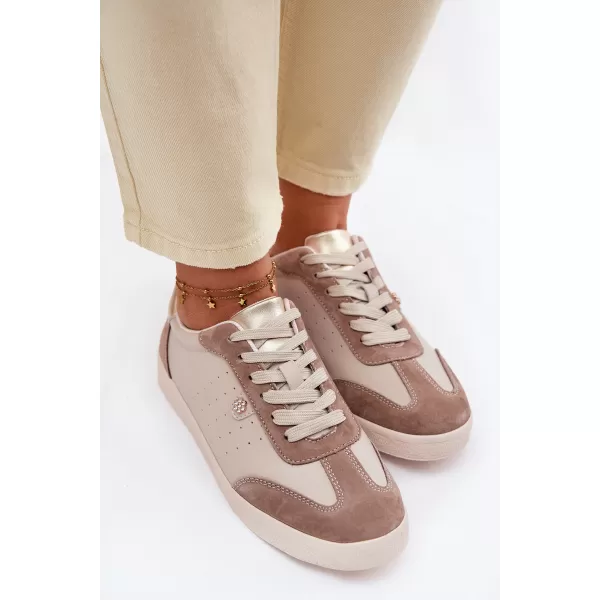  Damen-Sneaker S.BARSKI LR61-7091 BEIGE 