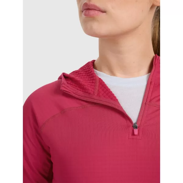  Funktions-Sweatshirt für Damen 4F WAW25TFSWF591 DUNKELROSA 