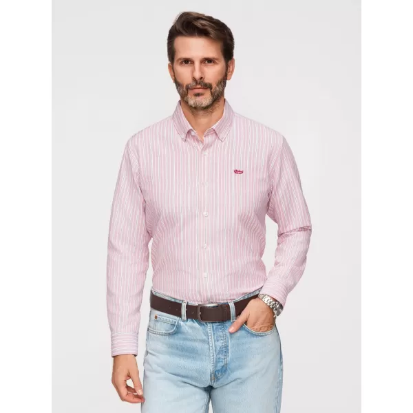  Herrenhemd OMBRE K703 ROSA 