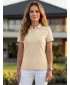 Damen-T-Shirt mit Kragen MALFINI FOCUS 233 MANDEL