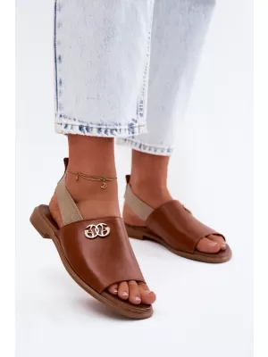 Damensandalen ZAZOO 40473 BRAUN