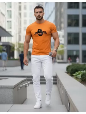 Herren-T-Shirt DSTREET NX5019R-OR ORANGE