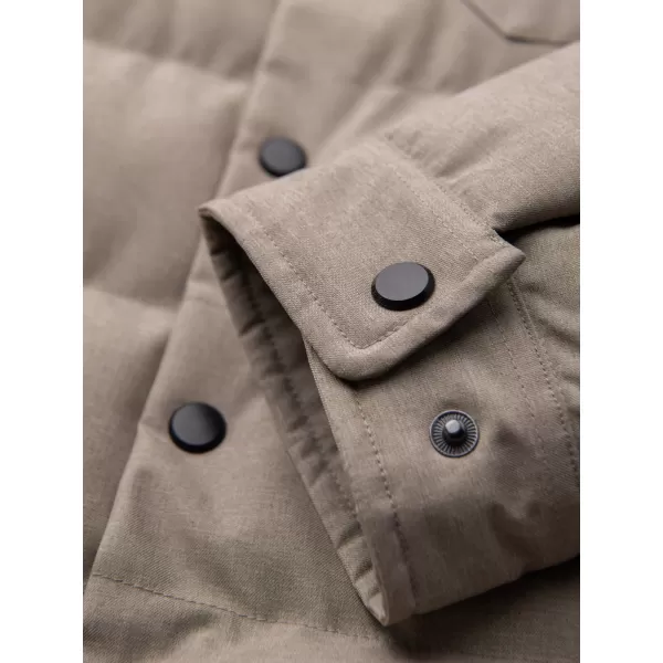  Gesteppte Hemdjacke für Herren OMBRE OM-JALP-0256 SCHWARZ 