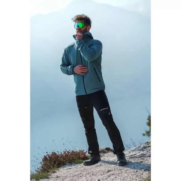  Wasserdichte Multisporthose für Herren NORDBLANC RIDGEWALK NBSPM8325 SCHWARZ 