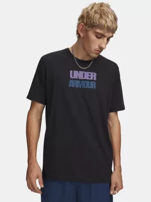 Herren-T-Shirt UNDER ARMOUR M BLOCK LOGO SS 6009250-001 SCHWARZ