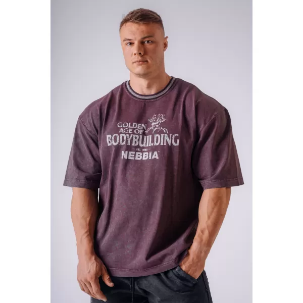  Herren-T-Shirts NEBBIA OLYMPIA HEAVYWEIGHT COTTON 941 ROTWEIN 