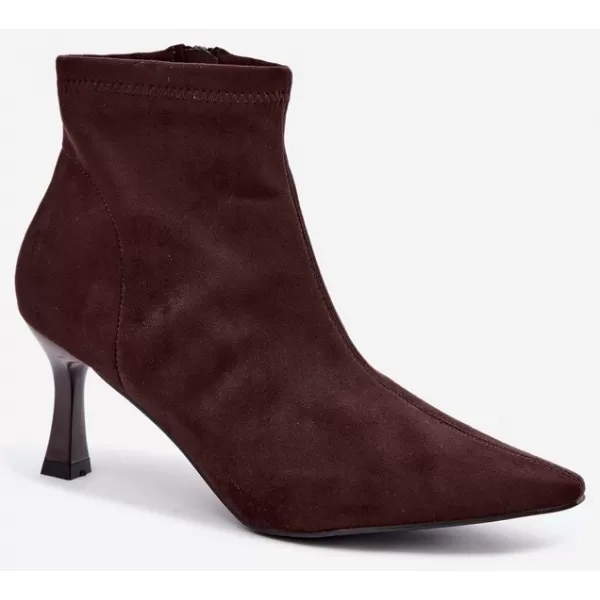  Damen-Stiefeletten BOTO 7107 BRAUN 