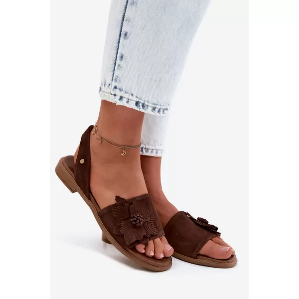  Damensandalen ZAZOO 40471 SCHOKOLADE 