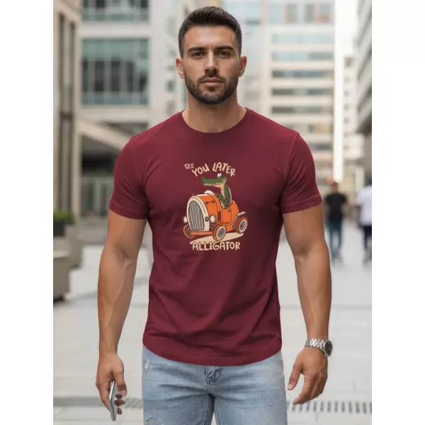  Herren-T-Shirt DSTREET NX5083R-BU BURGUND 