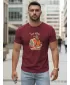 Herren-T-Shirt DSTREET NX5083R-BU BURGUND